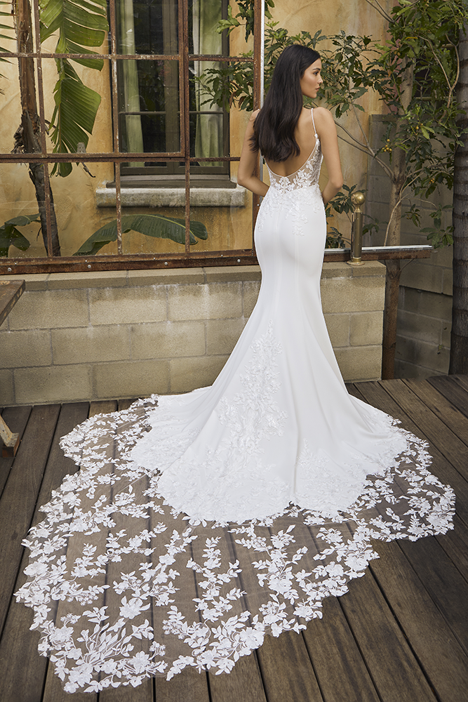 green emerald velvet dress Casablanca Selena LE112 Wedding Dress – Ready To Wed Bridal main image 1